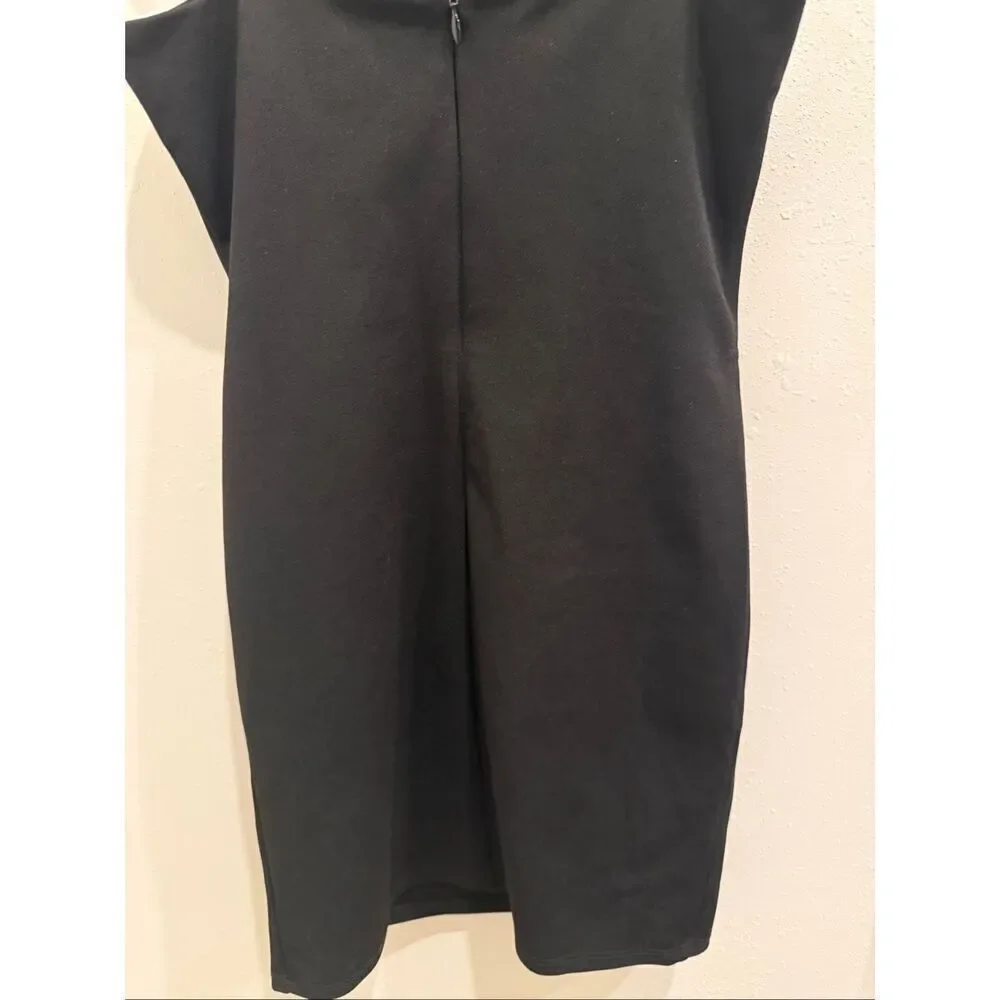 Udt Fashion Youth Girls Un Deux Trois Crepe Bow Fitted Dress Black White Size 14